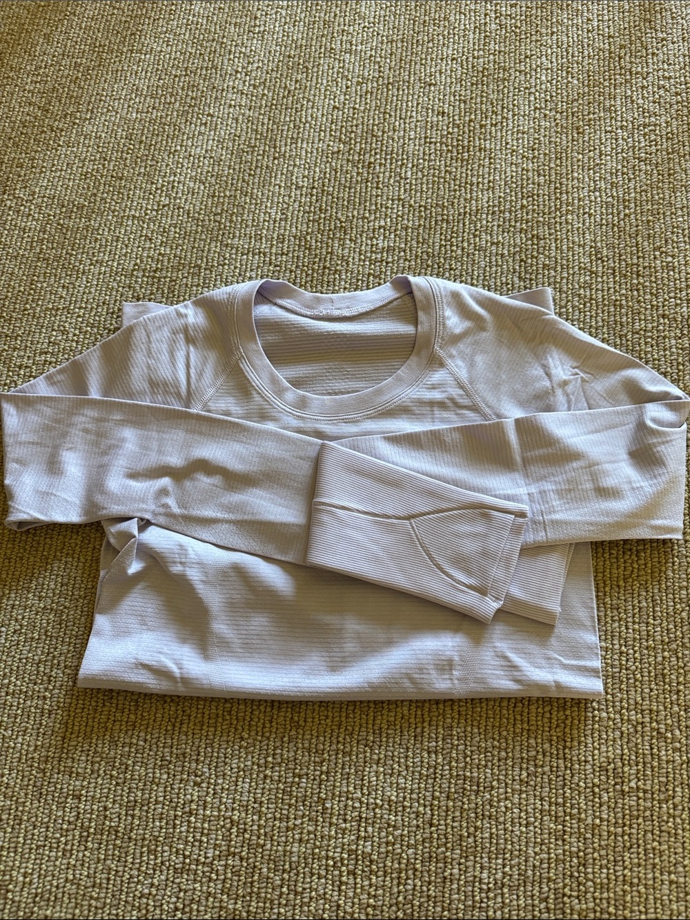 lululemon swiftly long sleeve 2.0- lavendar